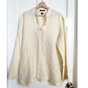 Ralph Lauren Linen Tunic Blouse Sz XL
